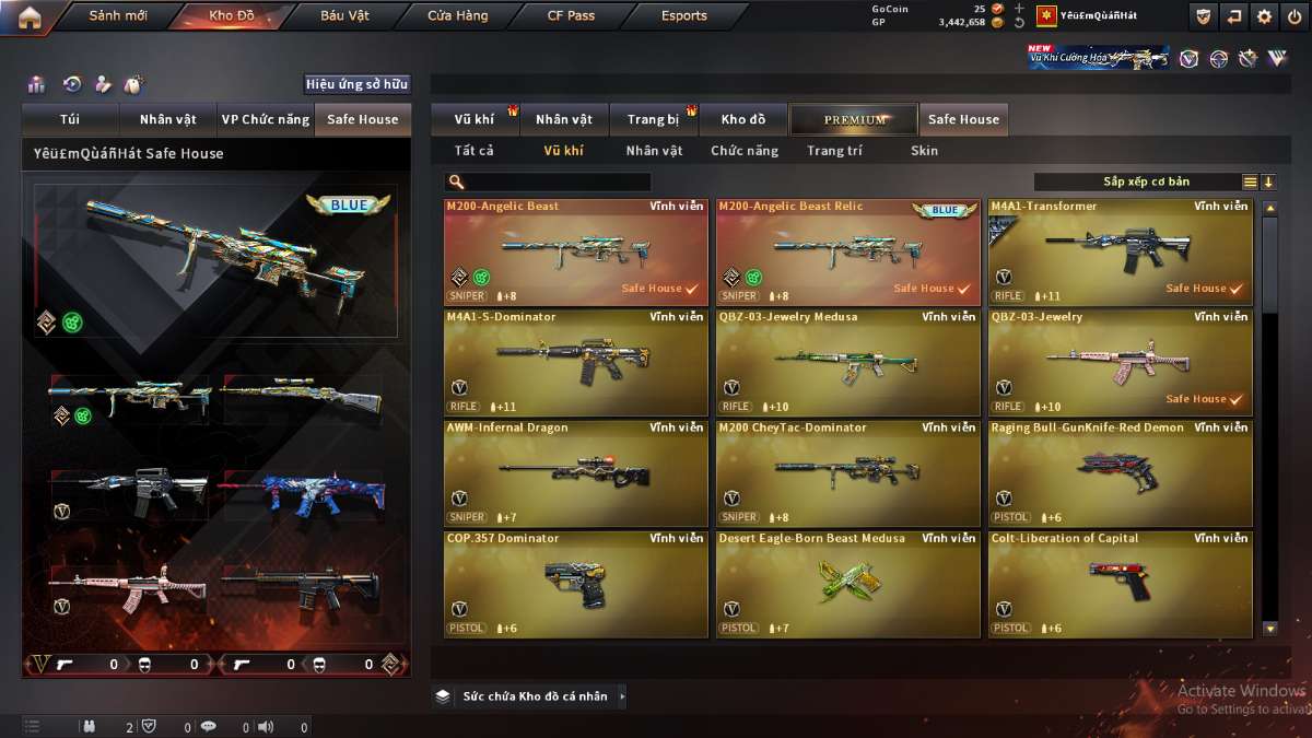 shop acc cf uy tin gia re